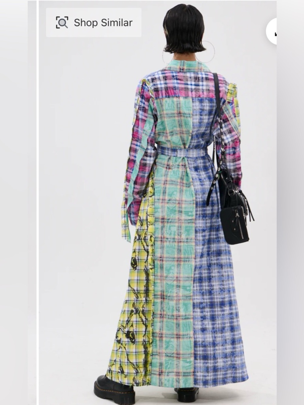 AKIRA Star Of The Show Plaid Maxi Dress SIZE: S/M - Picture 4 of 12